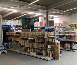 Standortbild Lager MEGA eG, Freiburg, Großhandel für Maler, Bodenleger und Stuckateure