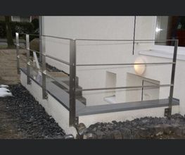 Brüstungsgeländer Edelstahl