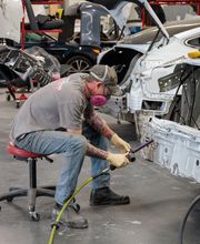 Wide Shot of Body Repair Area