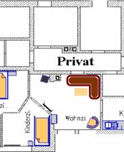 ebenerdige Fewo bis 3 Pers.