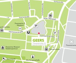 GEERS Theresienhöhe München Kartenansicht
