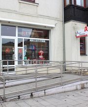 Aussenansicht der Hirsch-Apotheke Heidenau