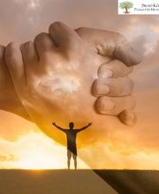 Handshake vor Sonnenaufgang