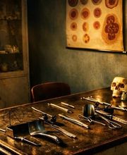 Viktorianischer Escape Room mit Labor Atmosphäre