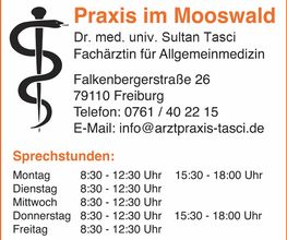 Praxis im Mooswald Dr. med. univ. Sultan Tasci Bild 2