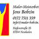 Visitenkarte Maler-Meisterbetrieb