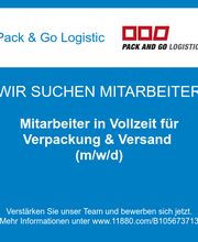 Mitarbeiter in Vollzeit für Verpackung & Versand (m/w/d)
