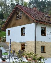 Haus mit Terrasse der Ferienwohnung
