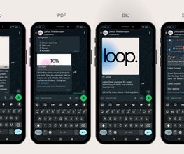 Rich Media Messaging: Kundenkommunikation mit LoopOS und WhatsApp
Mit LoopOS, dem Tool der loop agency, gestalten Sie Ihre Kundenkommunikation lebendig und interaktiv. Dank WhatsApp-Integration können Sie Videos, Bilder, PDFs oder Standortangaben versenden und so Produkte, Events oder Services ansprechend präsentieren. Rich Media Messaging steigert die Aufmerksamkeit, fördert die Interaktion und schafft eine stärkere Verbindung zu Ihren Kunden – alles mit LoopOS.