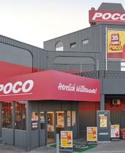 Eingang des POCO Marktes in Mannheim