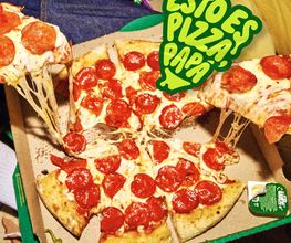 Esto es queso 100% mozzarella, vamos muy enserio, nada de cheese-tes. #EstoEsPizzaPapá