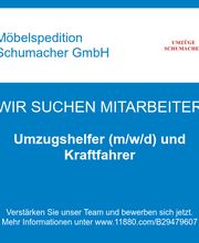 Umzugshelfer (m/w/d) und Kraftfahrer