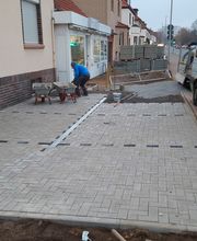 Pflasterarbeiten mit mehrdimensionalen Gefälle