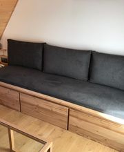 Banquette sur mesure, coussin sur mesure