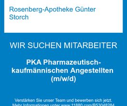 PKA   Pharmazeutisch-kaufmännischen Angestellten  (m/w/d)