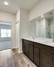 Spacious master baths