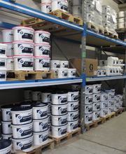 Standortbild Innenraum Lager MEGA eG Weiden, Großhandel für Maler, Bodenleger und Stuckateure