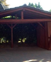 Carport Fachwerkstil