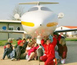 Das Aeronauticon - Außengelände des Museums auf dem Anklamer Flugplatz