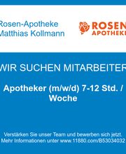 Apotheker (m/w/d) 7-12 Std. / Woche