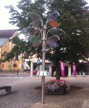 Sonderbau Edelstahl Wegweiserbaum