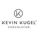 Offizielles Logo von Kevin Kugel Chocolatier – Schwarzer Schriftzug und K-Signet auf weißem Hintergrund.