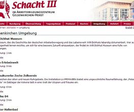 Tagungs- und Gästehaus Schacht3 - Umgebungs-Informationen