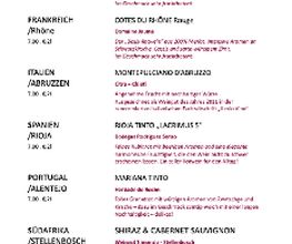 Weinkarte