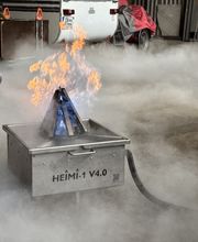 Löschtraining mit einem CO2-Löscher