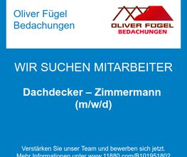 Dachdecker – Zimmermann (m/w/d)
