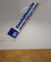 Wandschild in der Agentur