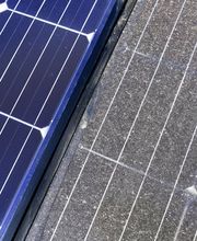 Solaranlage vor und nach der Reinigung