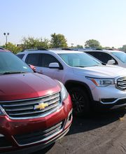 SUV's Parked in a Row