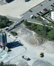 Luftaufnahme - Kieswerk Kölliken 2023 - Hochuli AG - Kies, Sand und Beton - Kölliken AG - Aargau