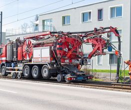 Kanalreinigung auf Schiene und Strasse (Gleisentwässerung, Bahnhöfe, Tunnel, Brücken, etc.)