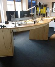 Hörfunkstudio vom Tischler