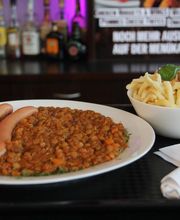 Linsen mit Spätzle und Saitenwürsten