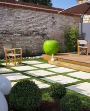 Paysagiste Beauvais (Oise) : terrasses, allées, plantations, clôtures, carports, parking drainant image 3