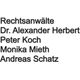 Dr. Alexander Herbert + Peter Koch u. Claudia Ostarek