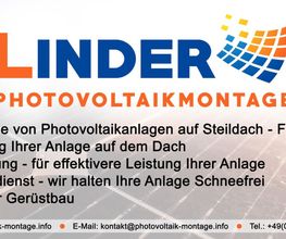Linder Photovoltaikmontage Bild 1