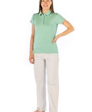 Polo Shirt Damen Modal und Silber