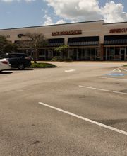 Parking Lot Entrance with Signage