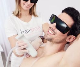 hairfree Behandlung, auch für den Mann