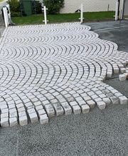 Granit als Segmentbögen verlegen