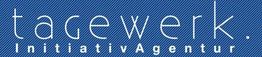 Logo tagewerk. InitiativAgentur GmbH in Berlin