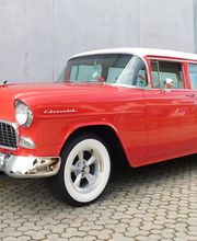 zu verkaufen oder mieten für die Fahrt an einer Hochzeit mit diesem 1955 Chevrolet Belair