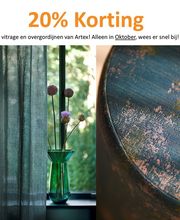 20% korting op gordijnen in de maand oktober! wees er snel bij!