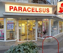 Aussenansicht der Paracelsus-Apotheke