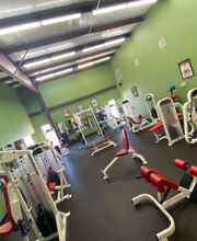 Gym area at Cajun Fitness in Youngsville, Louisiana. 