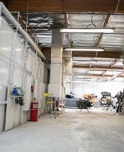 Exterior of Spray Paint Booth